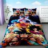 Kids Cartoon Dragon Ball Duvet Cover Goku Bedding Set Soft And Comfortable For Bedroom Decor Queen King Size Gifts