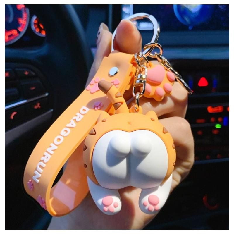 Brelok Do Kluczy Sweet Cat Pomarańczowy Kot Zawieszka Do Torebki Moda