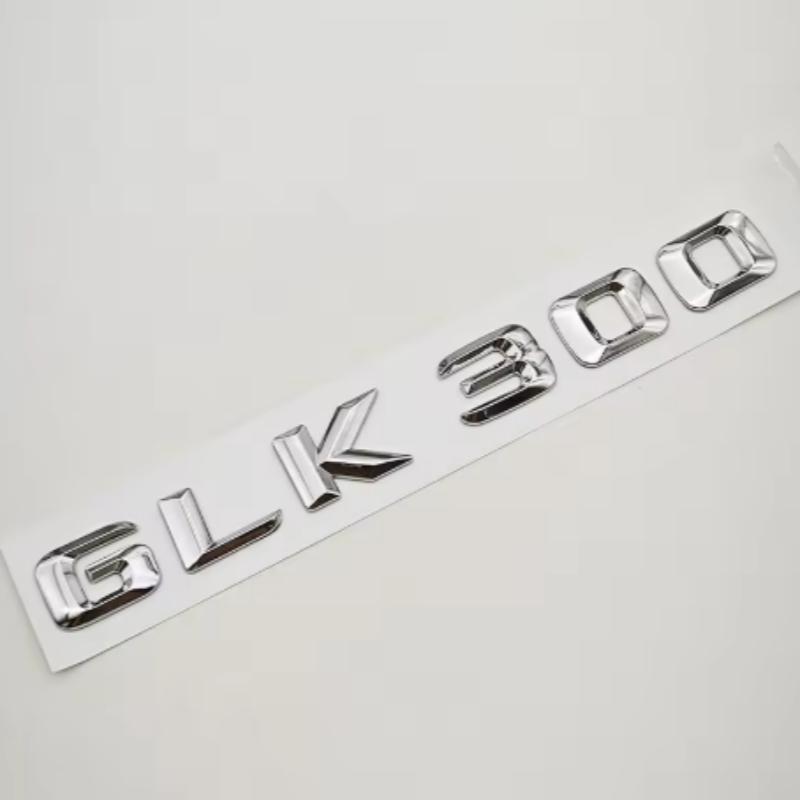 3D ABS Car Letters Logo GLK220 GLK300 GLK350 Badge Rear Trunk Sticker For Mercedes Benz GLK220 GLK300 GLK350 X204 Accessories