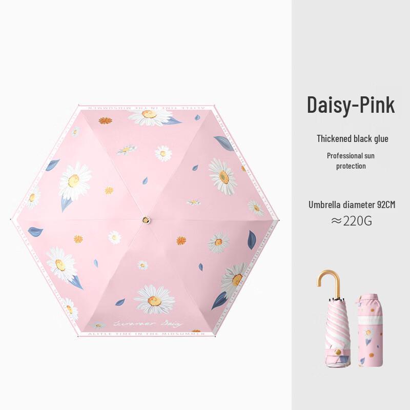 Nanjiao Compact UV Protection Five-Fold Mini Umbrella