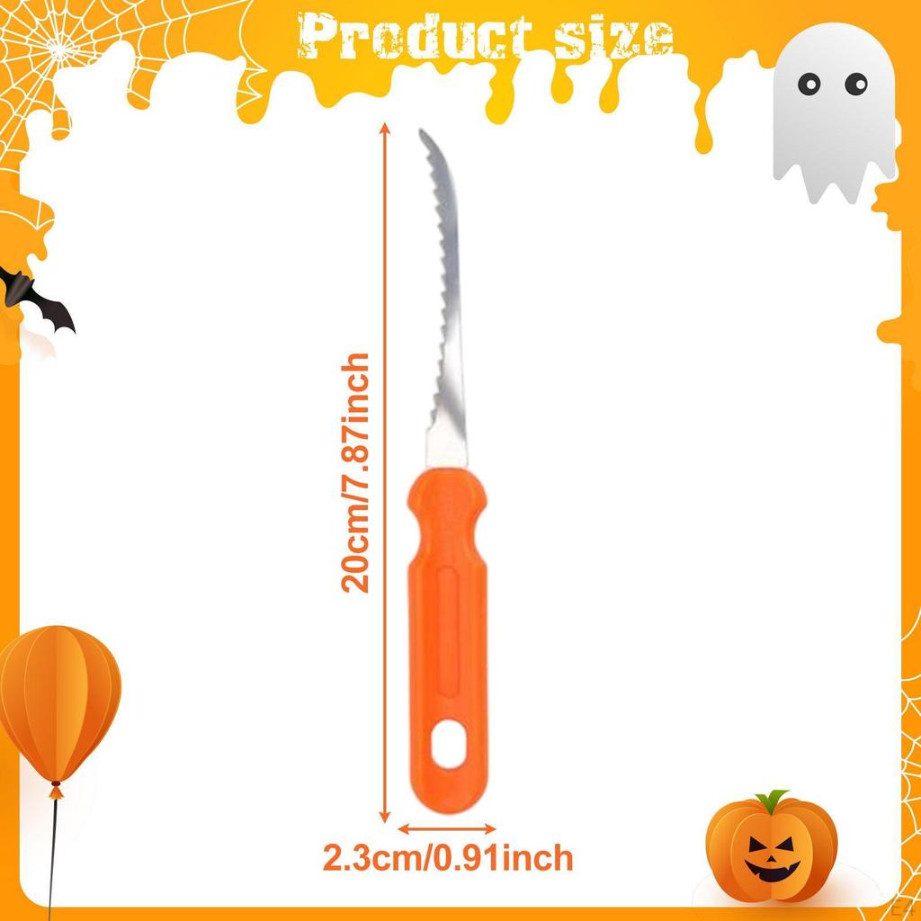 Halloween Pumpkin Carving Tool Ergonomic Handle Heavy Duty Convenient Sculpting Knife for Gift Art