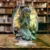 Strålende Bedende Engel Statue - En Beroligende Og Varm Skrivebordsdekoration, Den Perfekte Gave Til Dit Hjem, Kontor Eller Cafe Indretning