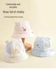 Adorable Bear Mesh Bucket Hat - Windproof & Sun Protective for Outdoor Play