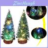 Mini Ceder Kerstboom Met Heldere LED-lampjes Kleine Den Tafelblad Kerstmis Huisdecoratie