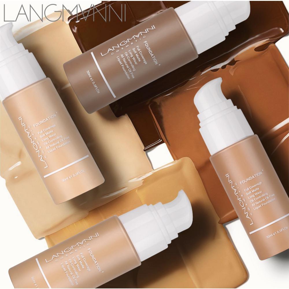 Langmanni New Product On The Shelves of Foundation Liquid Matte Oil -controlled Concealer Foundation Foundation