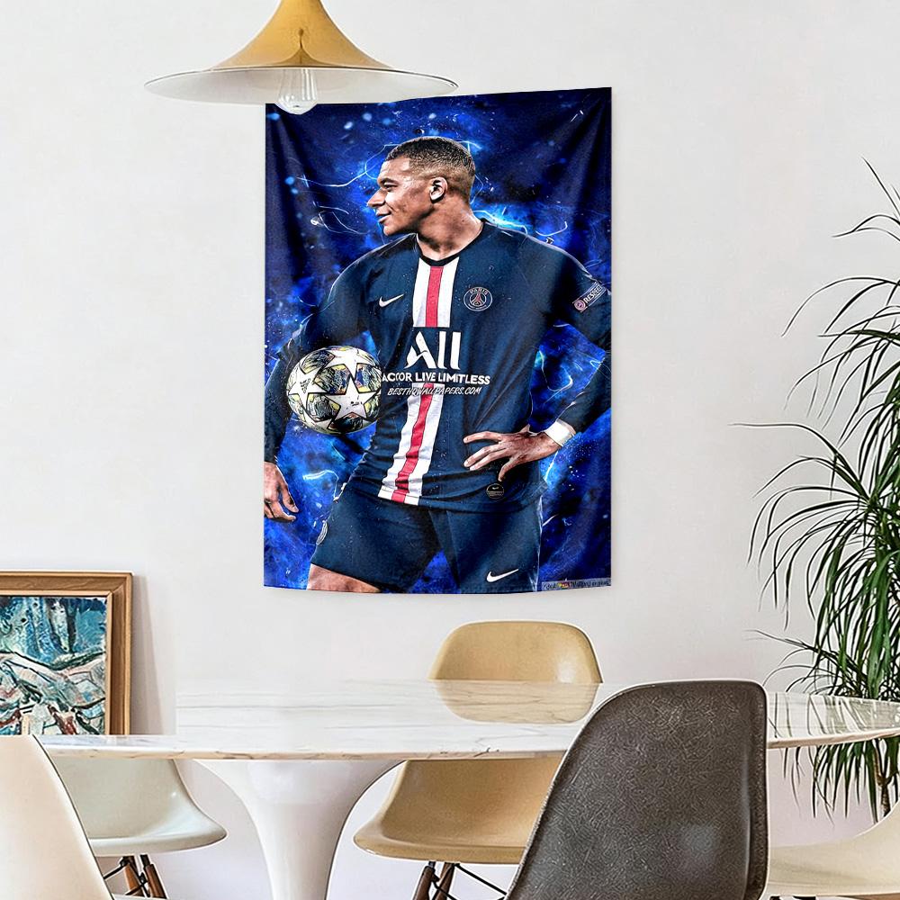 Mbappe'S Style Wall Decor Tapestry Art For Pet Memorial Birthdaywedding Party Backdrop Family Gift