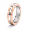 Titanium Steel Rotatable Date Number Ring Rose Gold Fashion Minimalist Unisex Jewelry