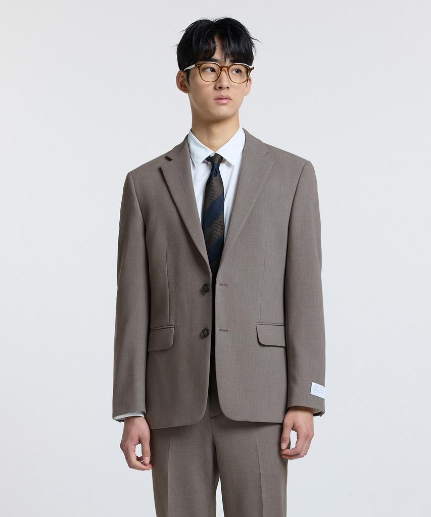 Stco [Four Seasons] 4-Way Stretch Essential Setup Set_Brown (Relaxed Fit)_Sejuz03Set