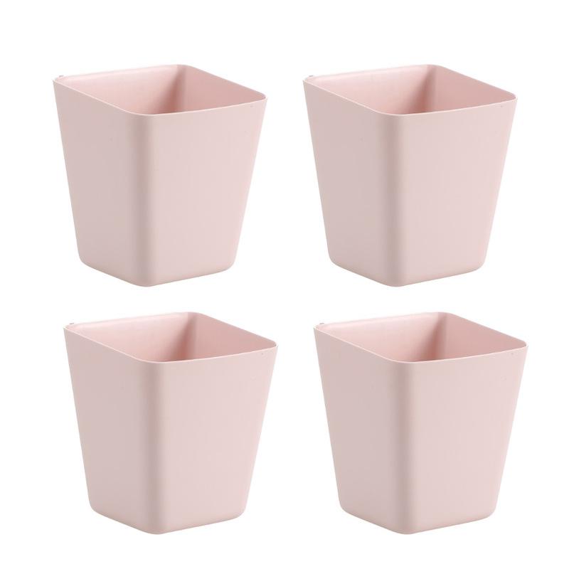 1/2/4pcs Desk Side Small Hanging Basket Kitchen Bathroom Miscellaneous Storage Box Durable Smooth Pen Holder Storage Baskets