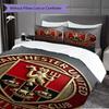 Glory Devils Rise Three-piece set (1 * duvet cover + 2 * pillowcase, without core) 2D Flat Duvet cover and pillowcase Bedding set Soft and comfortable