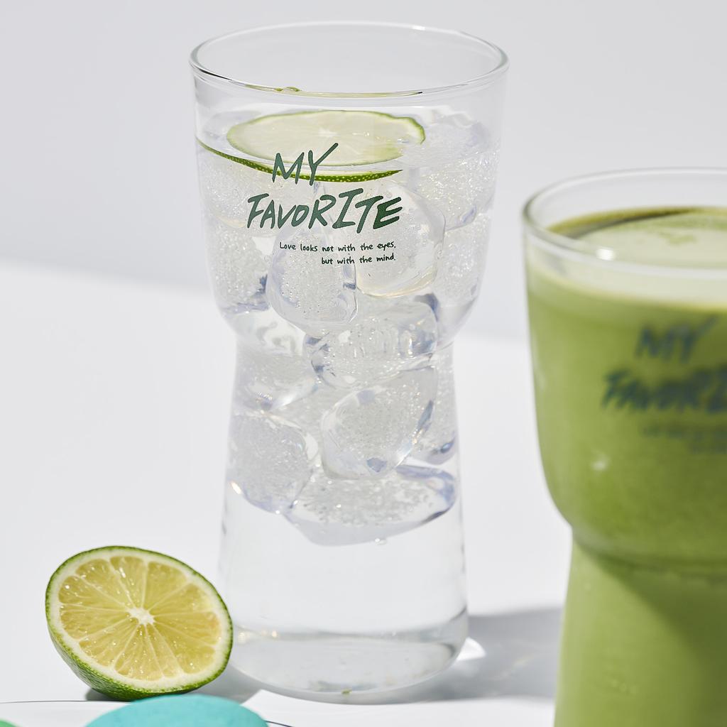 LASSIETTE Můj oblíbený skleněný hrnek (350 ml, 450 ml) Nádobí zelené