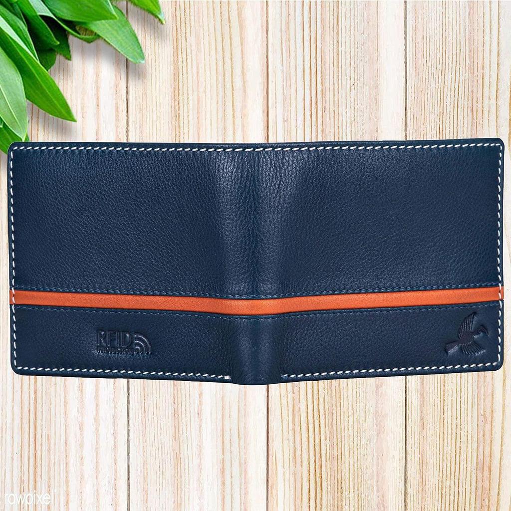 Denial Leder Geldbörse für Herren Geldbörsen Herren mit RFID Blockierung Herren Geldbörse