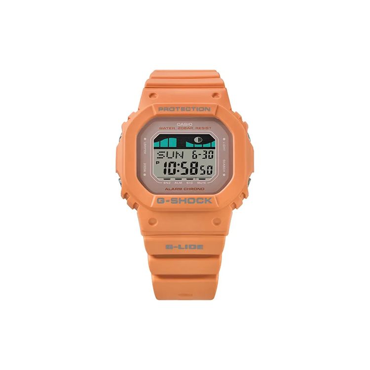 

Casio 200 Meter Waterproof Vitality Street Quartz Movement Resin Strap Watch Unisex Watches Gray GLX-S5600-4DR Gray Dial