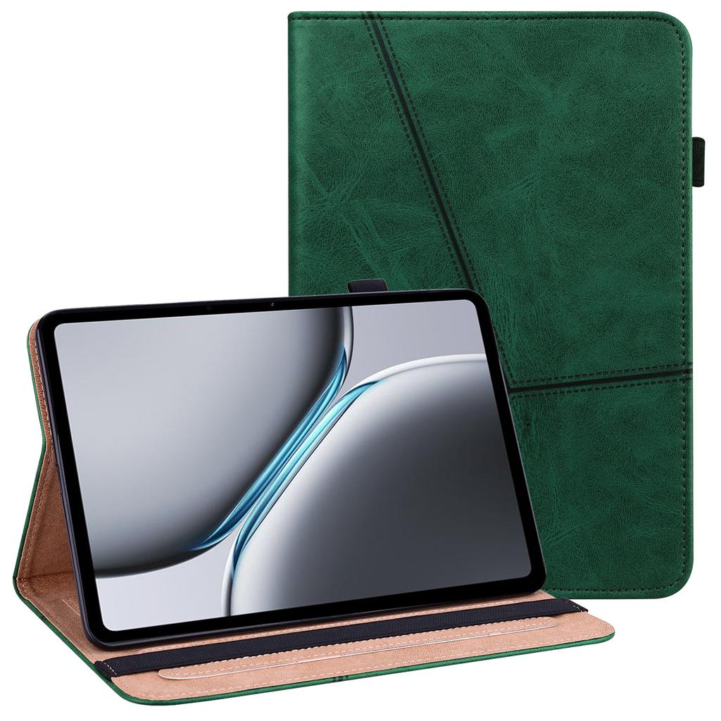 For OnePlus Pad 2/Pad Pro Case Line Imprinted PU Leather Card Holder Tablet Stand Cover