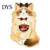 Kitten Lapel Pin Cartoon Red Wine Cat Brooch, Enamel Bag Decoration Pin, Jackets Backpacks Clothes Decorative Accessory for Women Men Animal Brooch