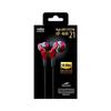 Radius HP-NHR21 Earphones: Hi-Res Compatible Ne VOLT Series Deep Bass Model HP-NHR21 (1. Single Item, Red)