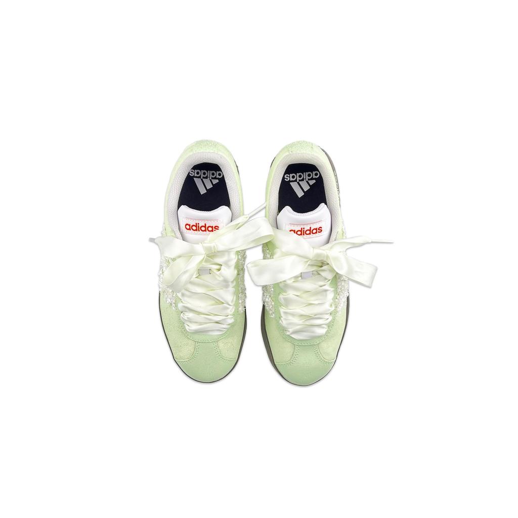 adidas Neo VL Court 2.0 Abriebfeste Low-Top Skateboard-Schuhe Unisex Hellgrün JS3003(Team235-)
