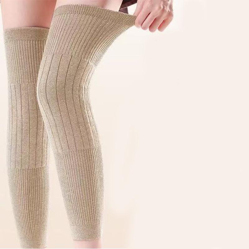 Thickened Warm Knee Pads for Outdoor Sports Anti Slip Knee Support Unisex Leg Protector for Hiking Running