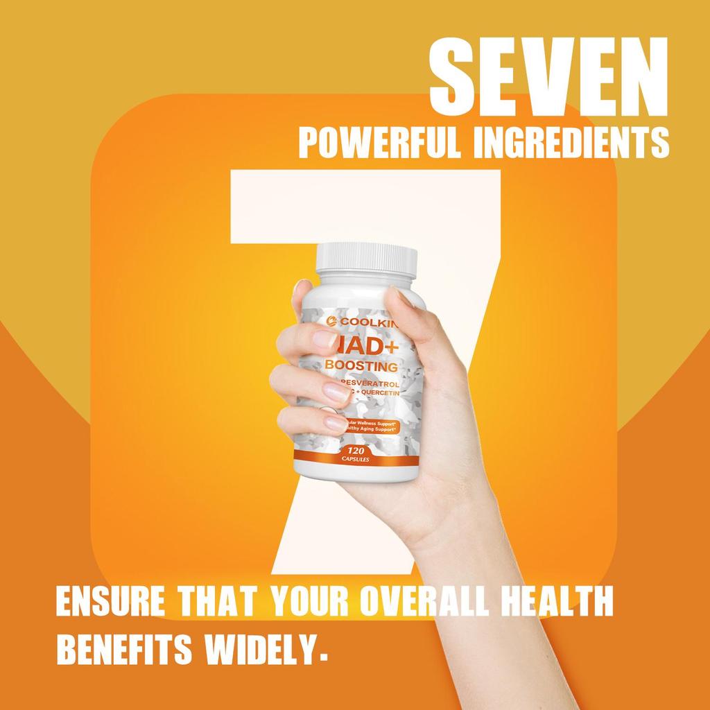 NAD + Boosting - Resveratrol, Quercetin - Boost Cellular Energy, Healthy Aging