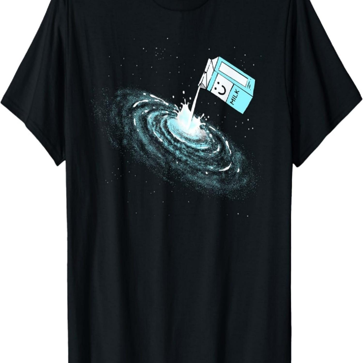 

Milky Way Galaxy Shirt Pun Astronomy Space Lovers Astronaut T-Shirt S чёрный