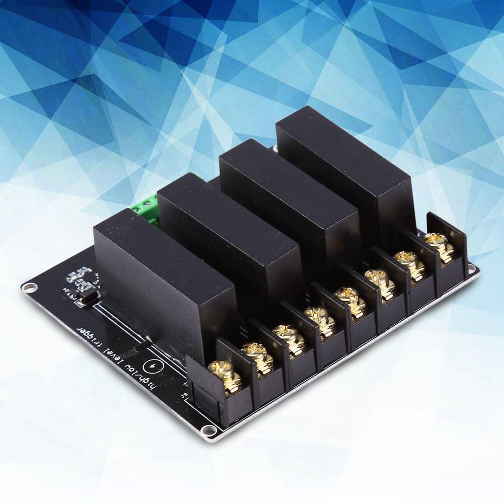 380V 8A 4 Channels   State Relay Module Board SSR   Controller
