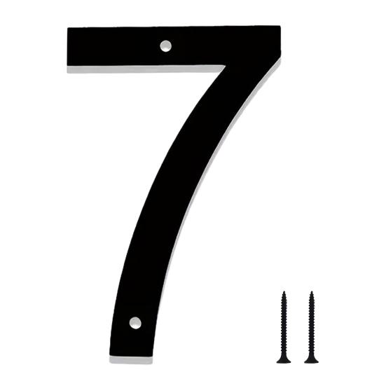 Decorative Address Numbers 3D House Number for Outside, Modern 0-9 Floating Numbers, Wall Mount Weather-proof Metal Sign Door, Mailbox,