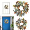 35/40cm Fall Front Door Wreath Festival Theme Decorative Autumn Wreath Simulation Plant Pumpkin Wreath for Home Porch Wall Decor