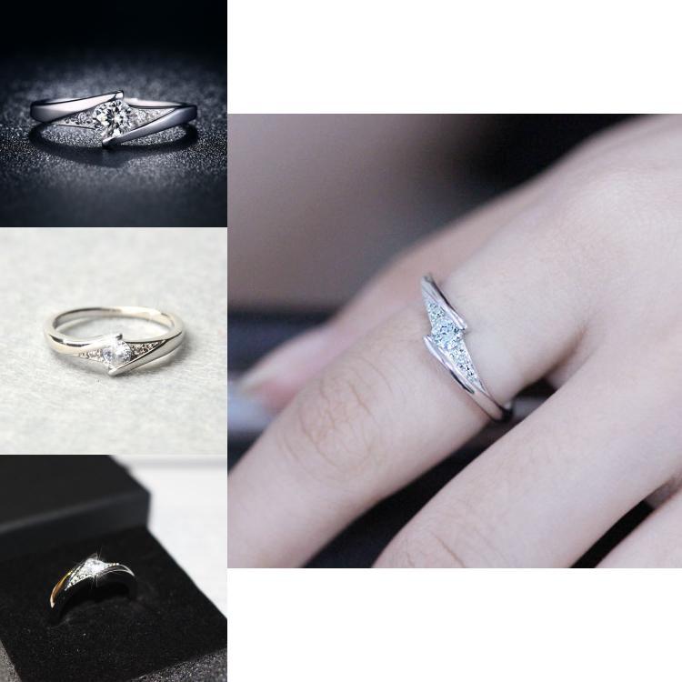 Copper Water Crystal Ring For Women With Trendy Fashion Jewelry For Couples
