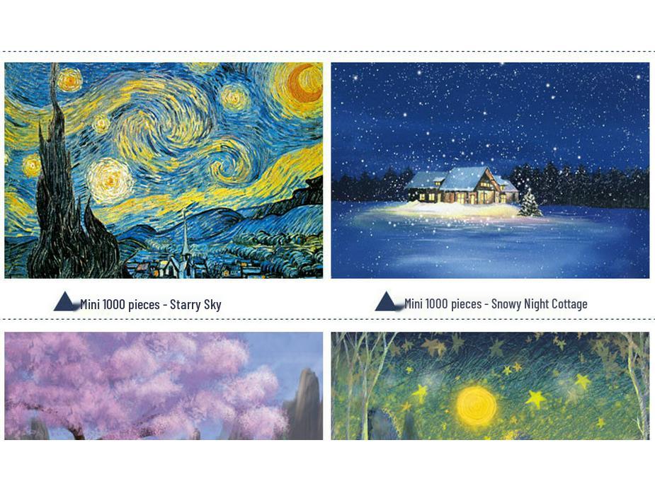 Dospělý držák na tužky 1000dílné mini krajinné puzzle hračka - Vzdělávací a zábavná