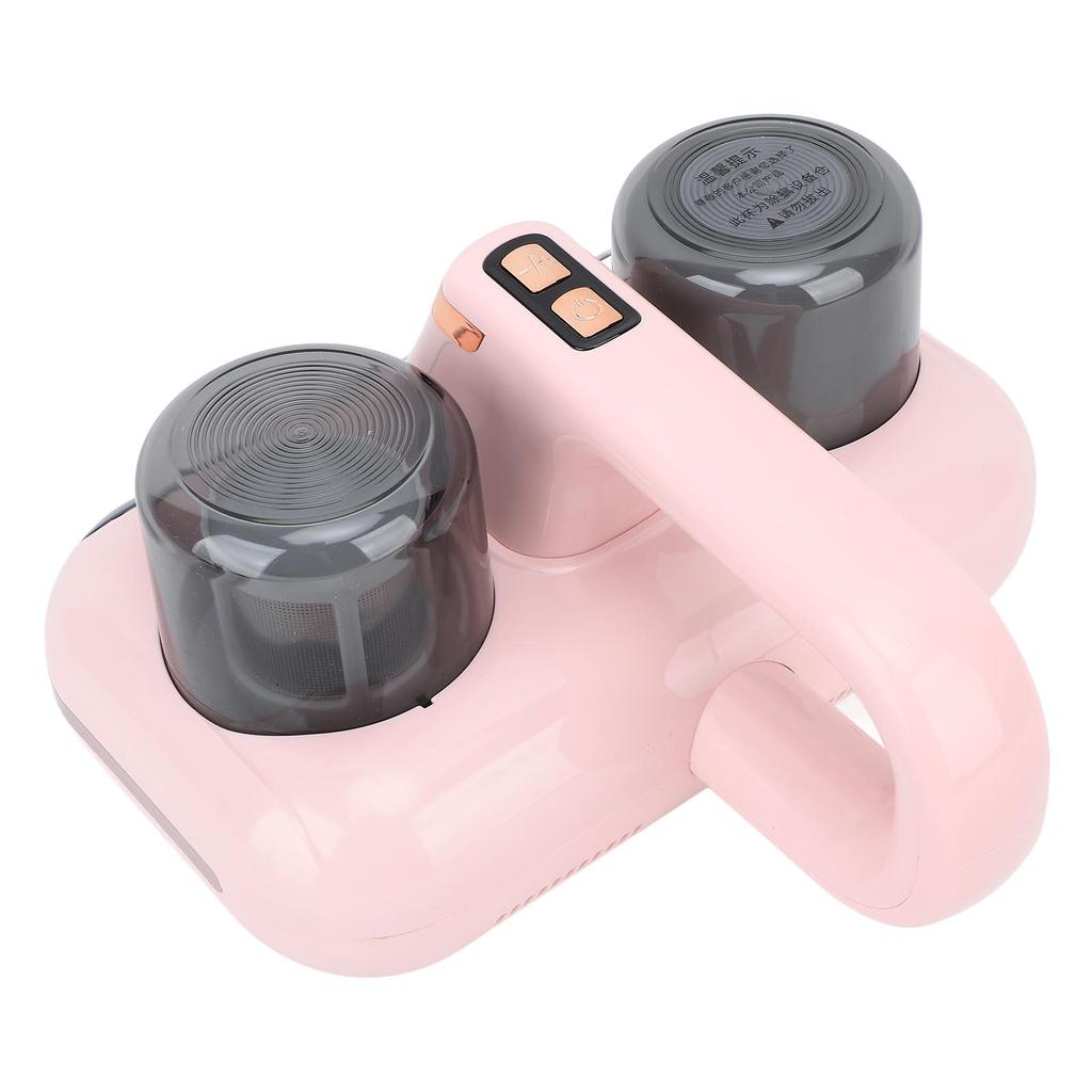 Bed Vacuum Cleaner Double Dust Cup Cordless Ultrasound 80000 Times/Min UV Mattress Cleaner for Sofa