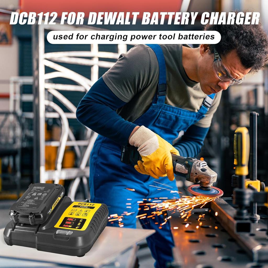 2A DCB112 Lithium Battery Charger For 10.8V 14.4V 18V 20V DCB206 DCB205 DCB204 DCB203 DCB120,DCB107 DCB115