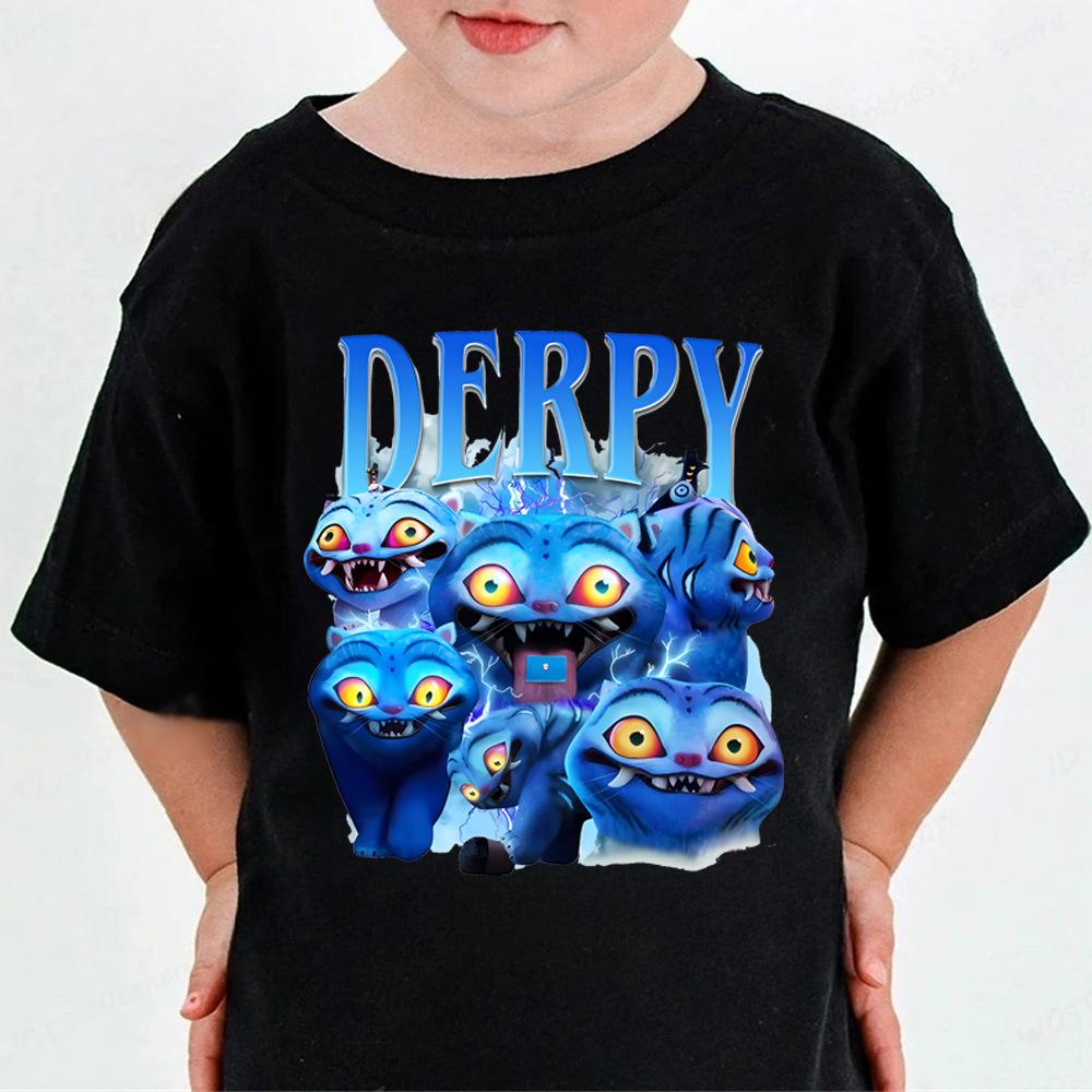 T-shirt Bambino Unisex Kpop Devil Hunter Moda Girocollo Manica Corta