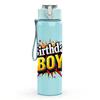1PC Birthday BOY Burst Letter Print 750ml Color Plastic Sports Water Bottle Leakproof Flip Straw Lid Suitable for Sports Office Home Use