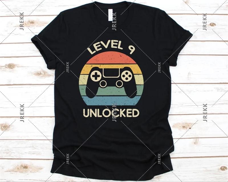 

520 Years Birthday Gift Tshirt Unisex Women Life Funny Game Short Sleeve Solid Tshirts Rainbow Stripe Simple Fashion Children Tee 4XL