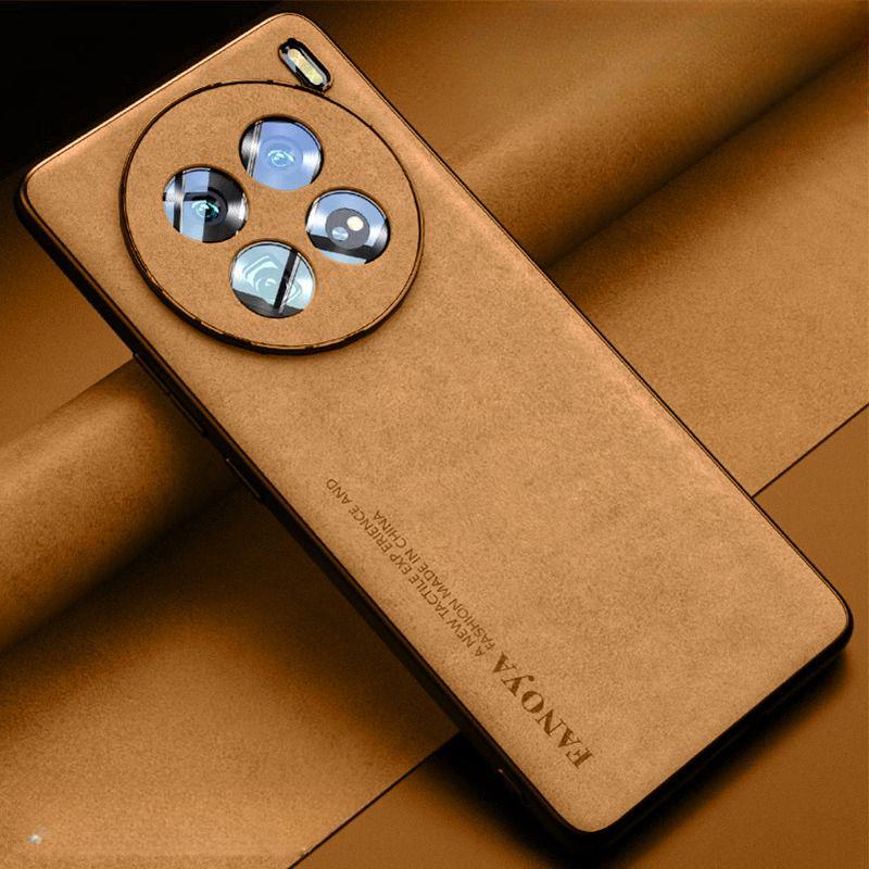 Skinsheep Leather Case for VIVO X200 Pro 200Pro MINI Matte Cover for VIVO X 200 X100 Ultra X100SPro TPU Shockproof Bumper