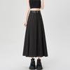 Tennis Denim Pleated Skirt for Women In Spring, High Waist, Slim and Drooping, Versatile Casual A-line Large Sway Mid-length Skirt