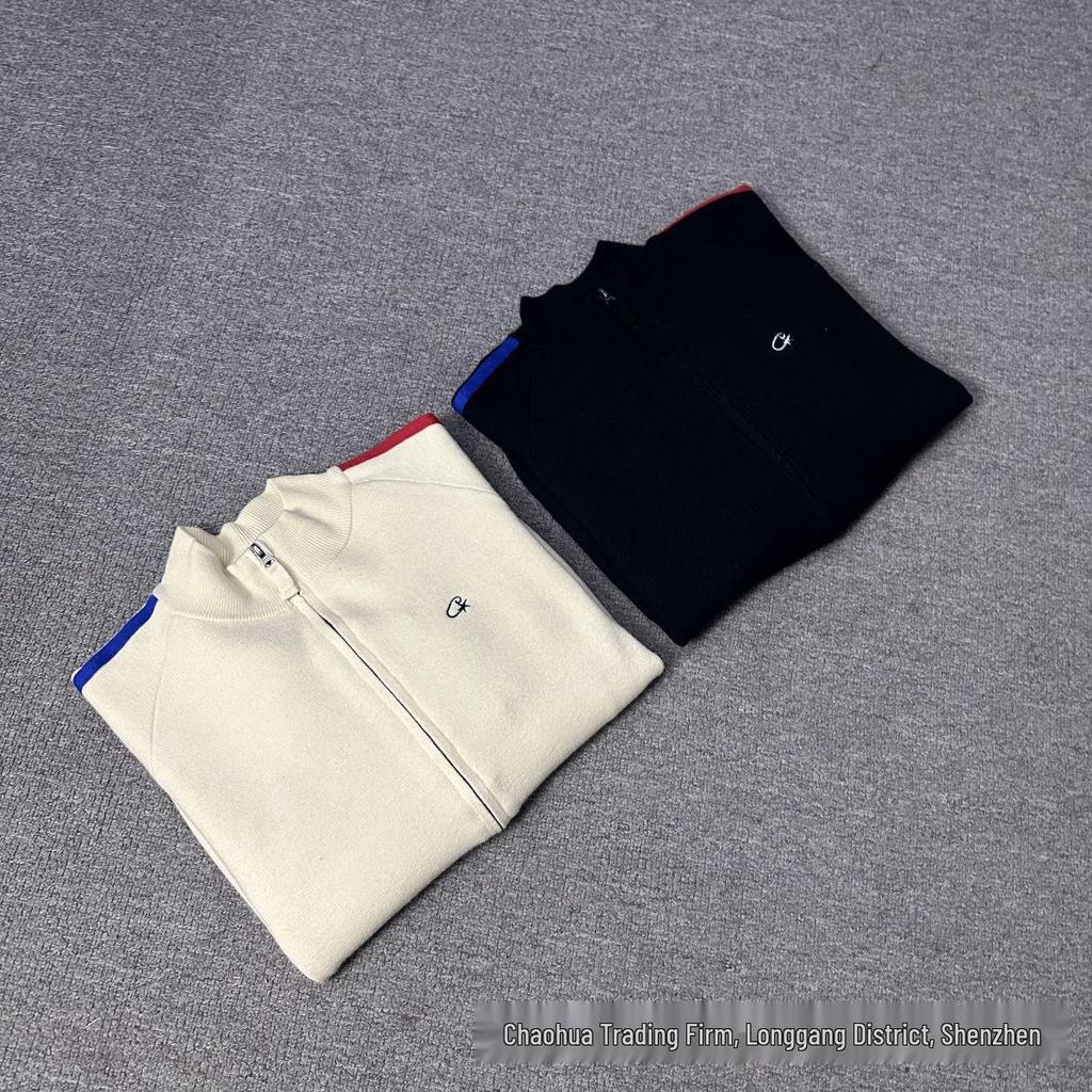 Corteiz Alcatraz Stand Collar Patchwork Jacket - Red/Blue