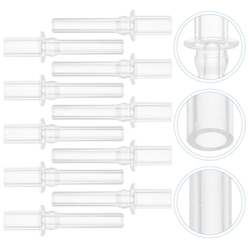 Alasum Silicone Straw Tips, 10-Piece Replacement Straw for Water Bottles, Removable and Reusable Silicone, Cuts To Short Lengths and Fits Any Large Ju