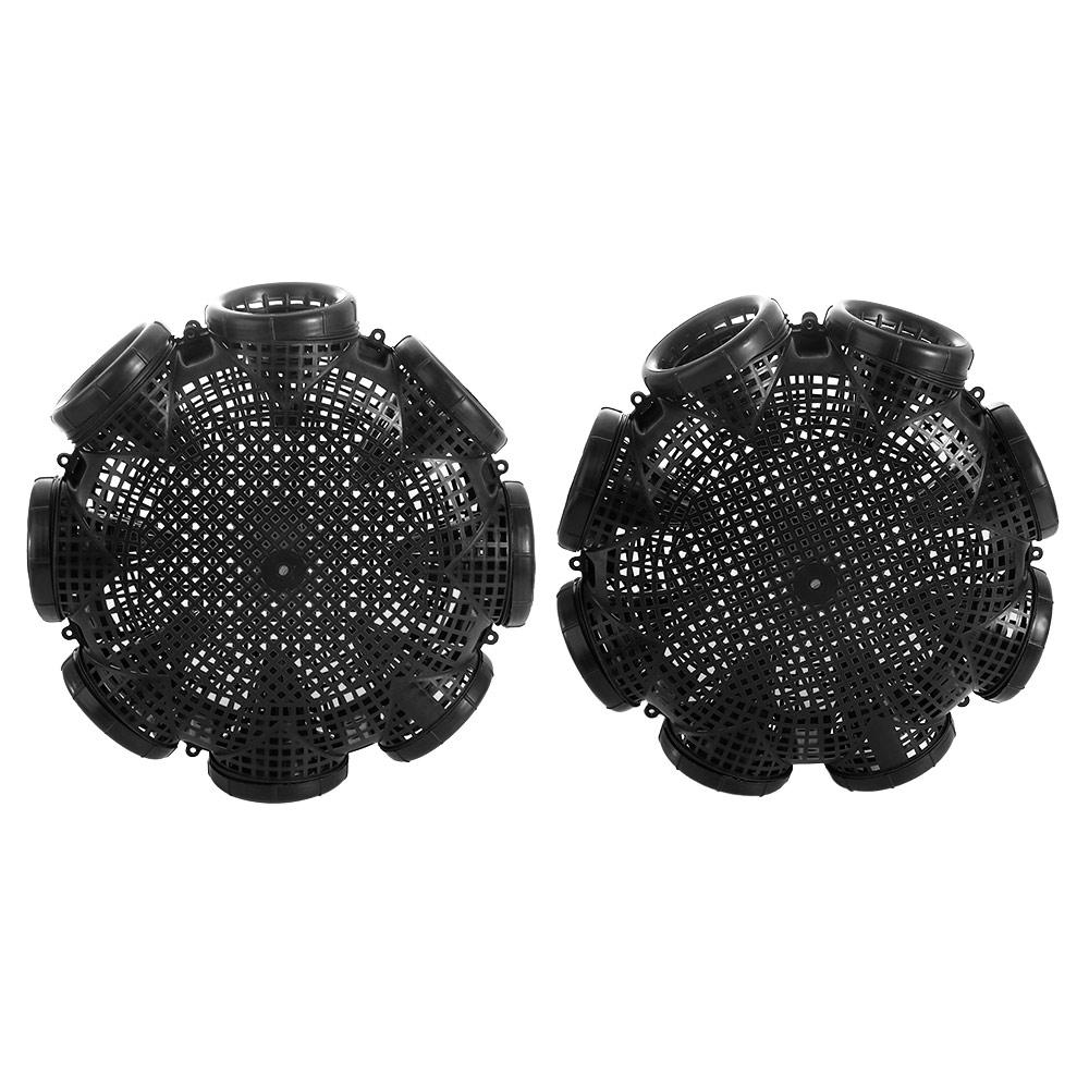 3/6/8 Holes Black Fish Net Cage Plastic Mud Cage Fishing Pot Loach Trap  Mixed Fish