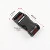 40 Pcs 17mm Mini Buckles Plastic Adjustable Buckles Durable Flat Buckles  Bag Straps