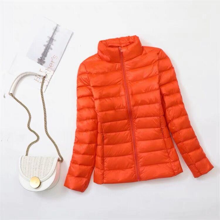 Women's Ultra-Light Plus Size Down Jacket - Short & Slim for Middle-Aged