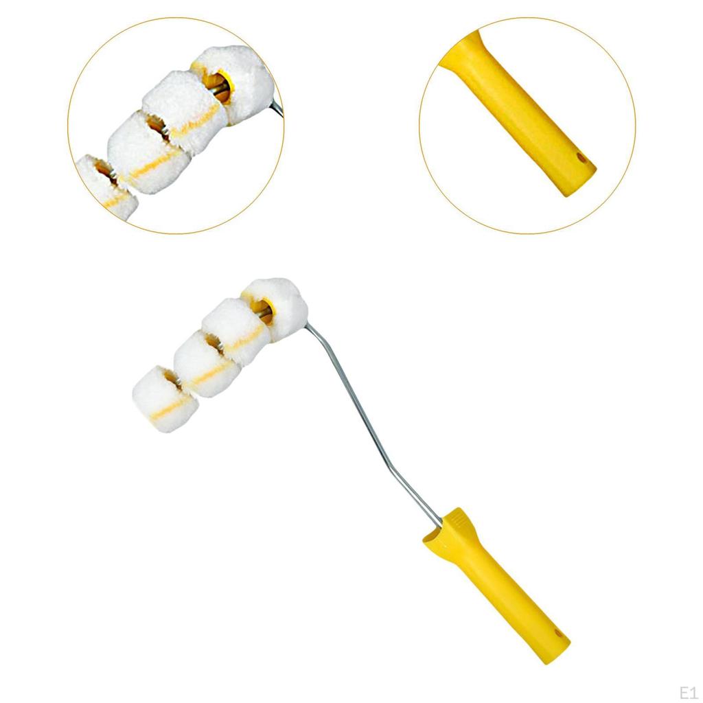 Paint Roller for Tube Brush Curved Surface Lightweight with Frame Railings Elbow