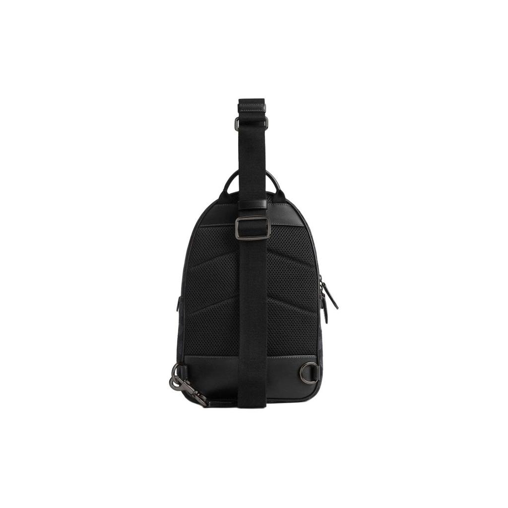 Coach Charter 19 Classic Monogram Denim Shoulder Crossbody Bag Small Men Bags Black CR763-DRJ