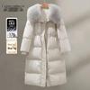 Women's 90% Down Waist-Cinched Long Puffer Coat