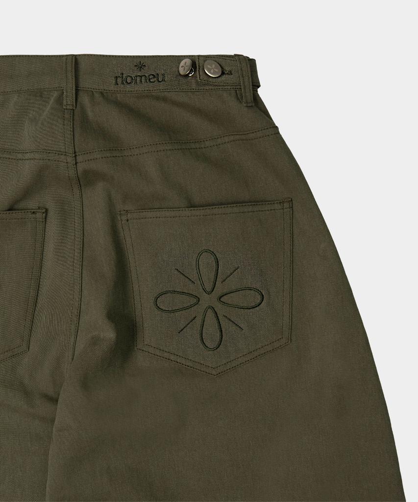 Liomeu Cotton Wide Balloon Pants_Khaki : Radiant082