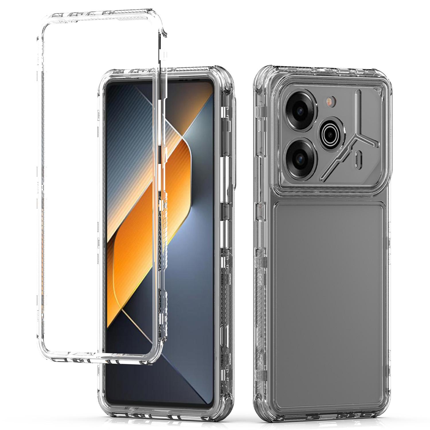 

For TECNO Pova 6 Pro 5G L19 Case Acrylic+TPU Phone Cover HD Transparent A