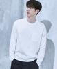 DRAW FIT Hail Cotton Pocket Long Sleeve T-Shirt [White]