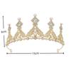High end Pearl Crown Headwear Headband Children's Princess Birthday Crown Girls' Hairpin Little Girls' Hair Accessory Headband