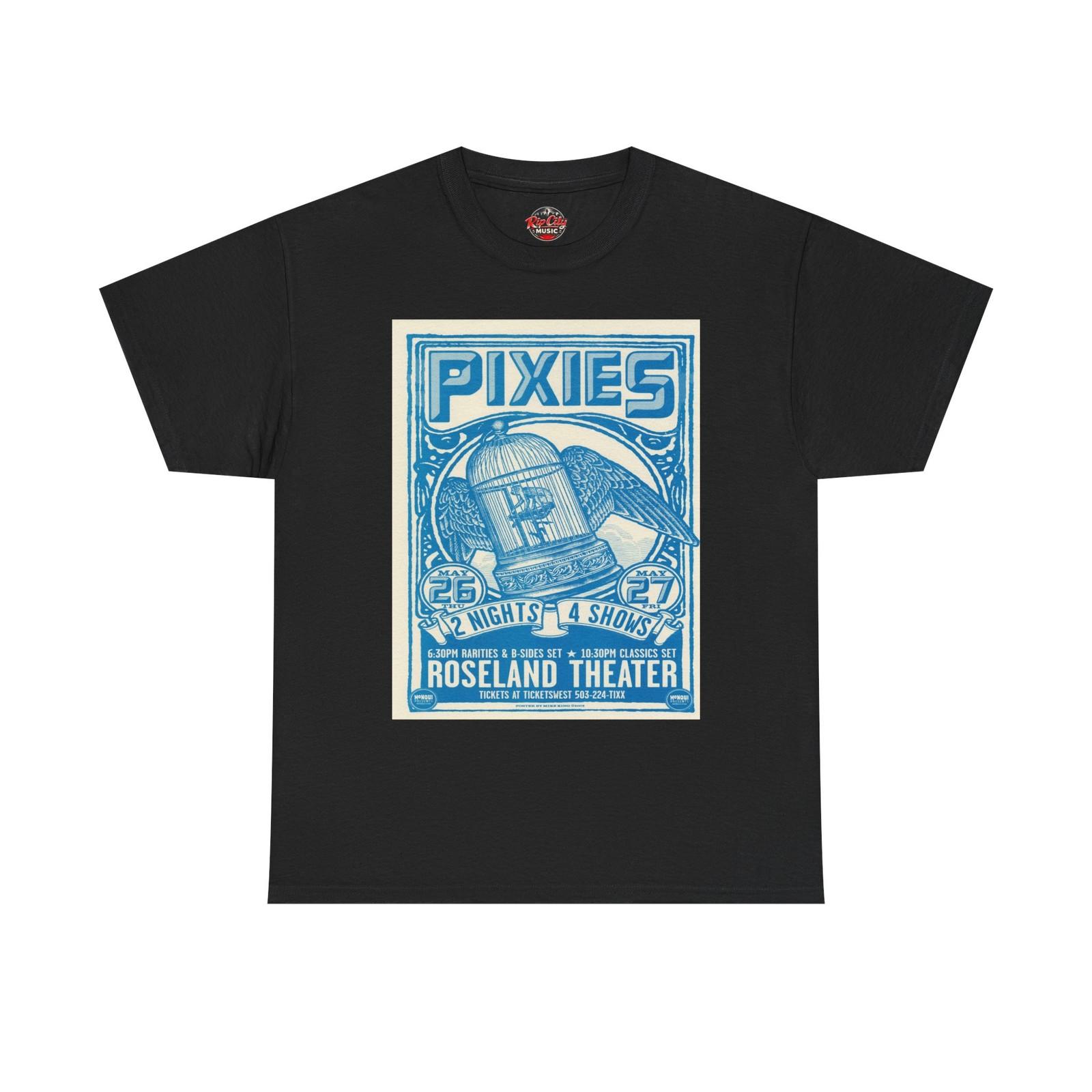 Pixies May 26 Roseland Theater Portland Oregon Retro Concert Poster T-Shirt XXL