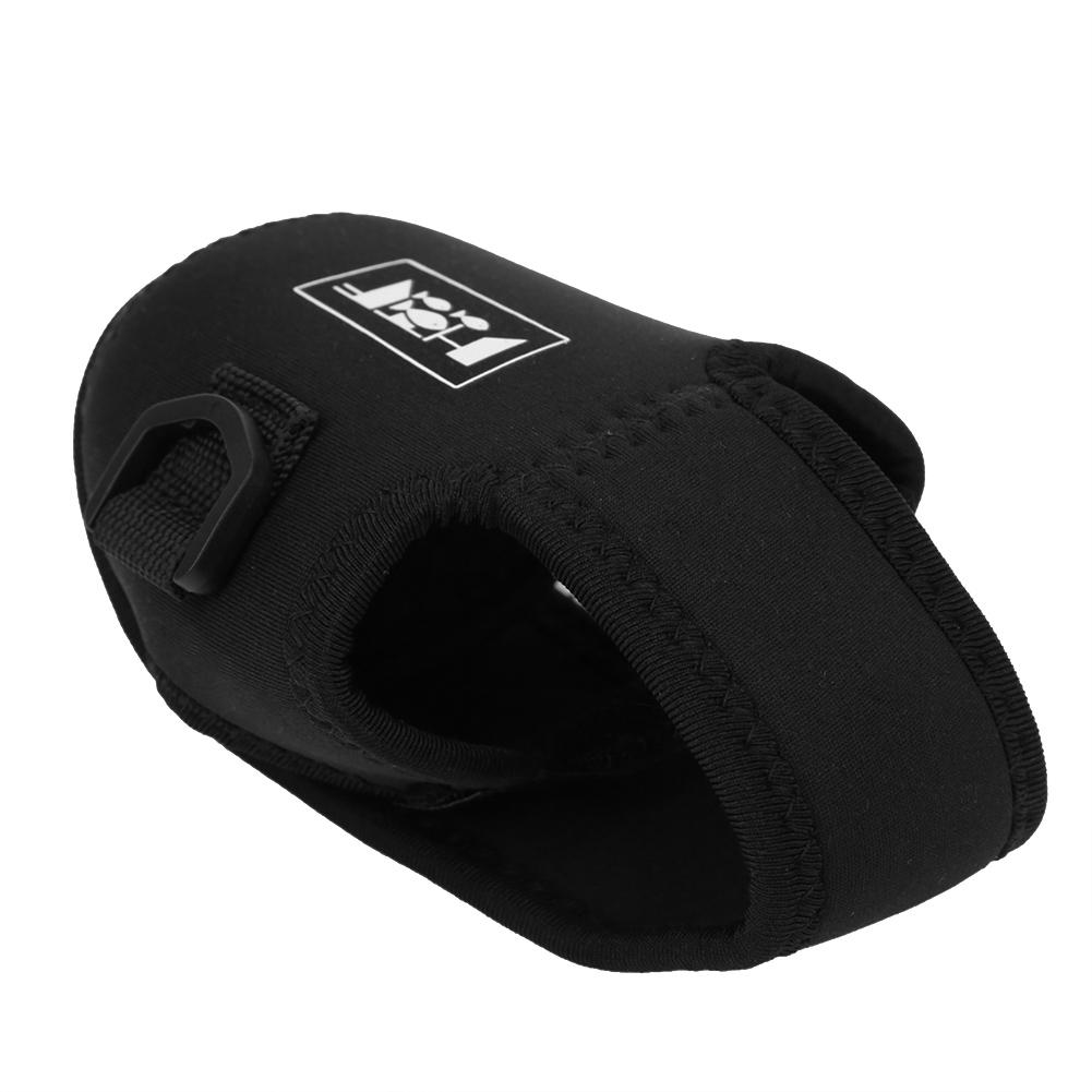 Black Long Casting Fishing Reel Bag Waterproof Breathable Nylon Wheel Pouch AccessoryBlack